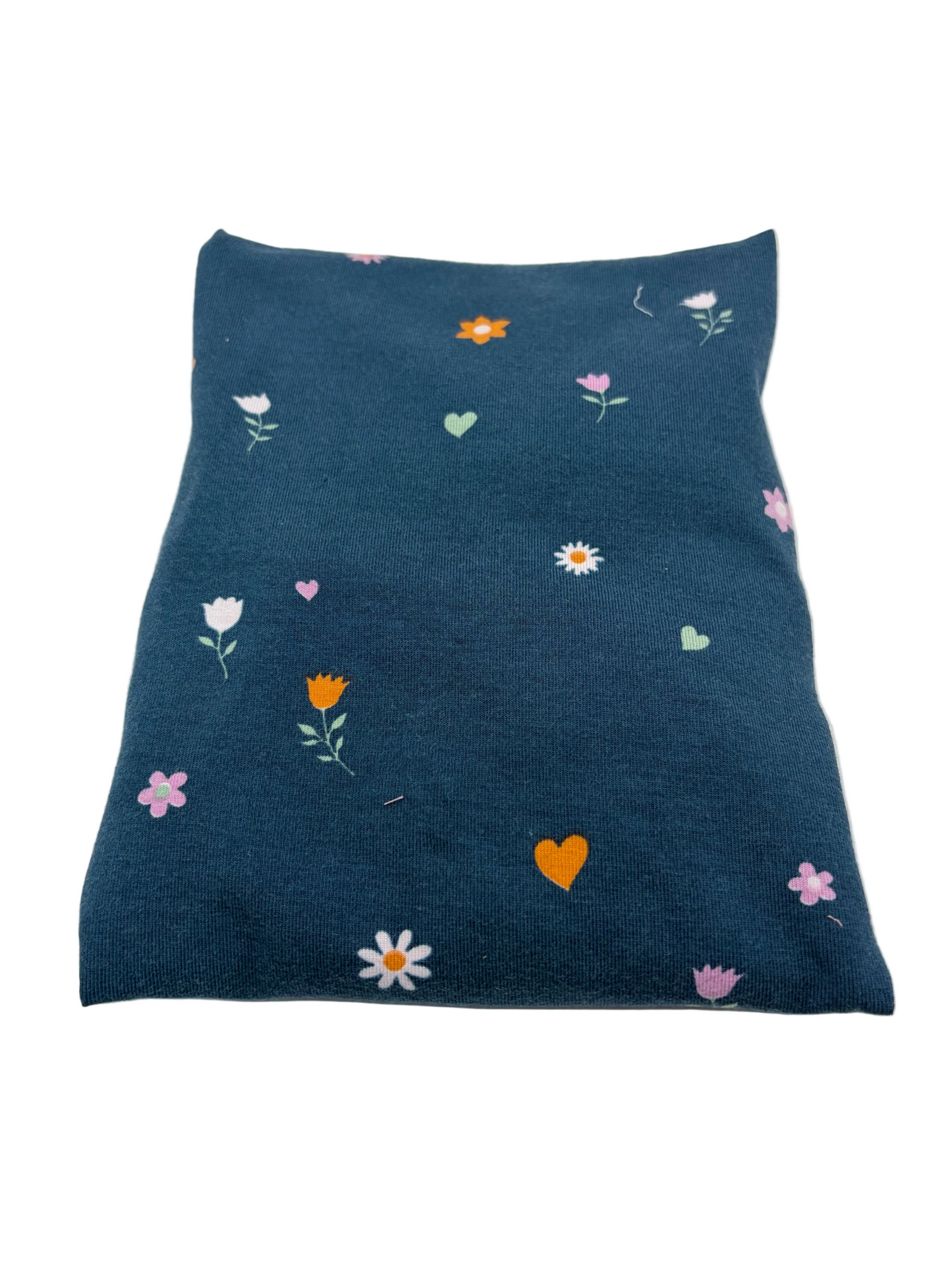 Blümchen auf Blau - Kissenüberzug