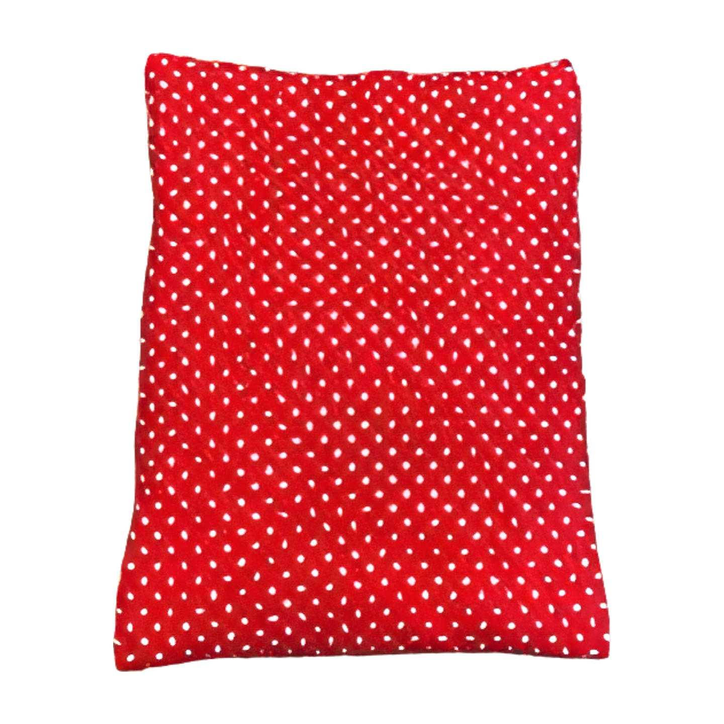 Rot weiß gepunktet - Kissenüberzug