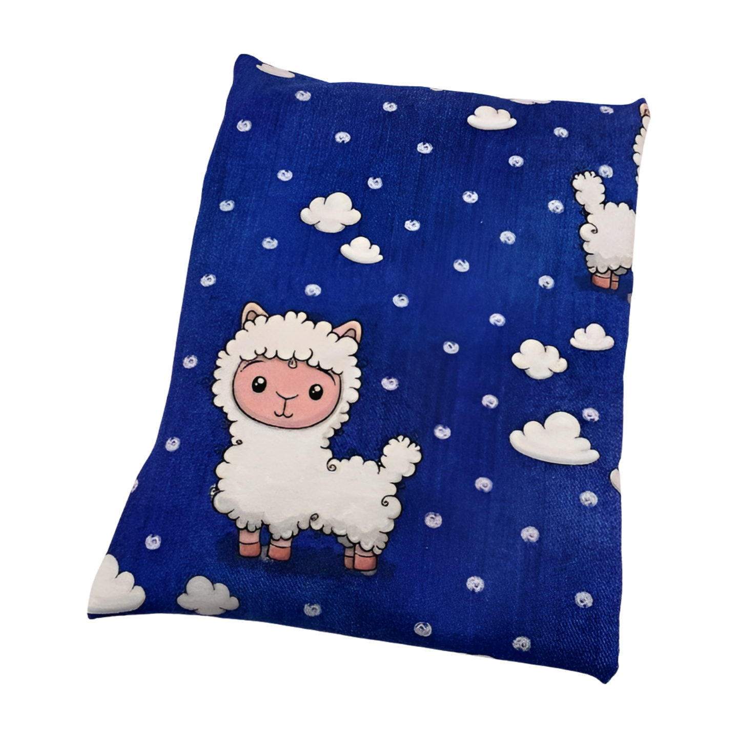 Schaf blau - Kissenüberzug