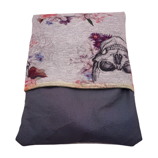 Totenkopf grau - Kissenüberzug