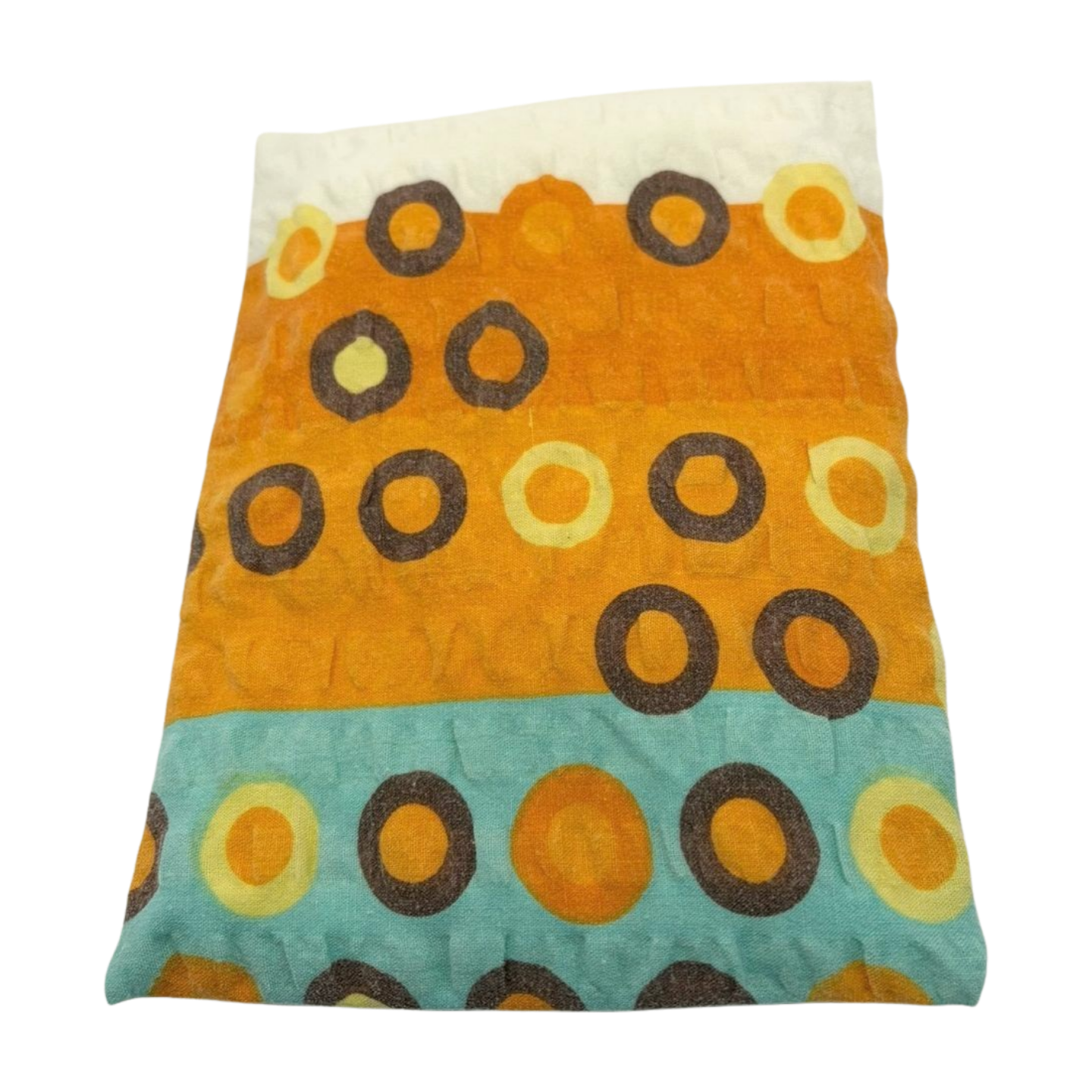 Kreise braun/orange/gelb - Kissenüberzug