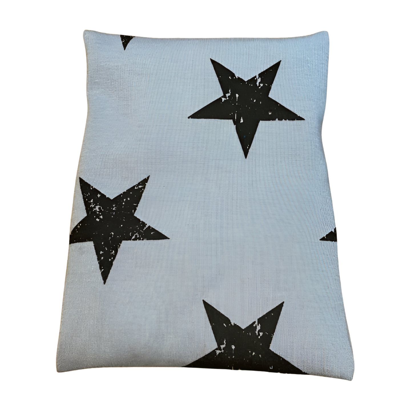 Sterne grau/schwarz - Kissenüberzug