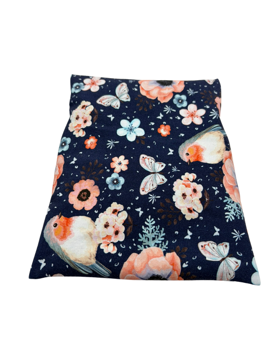 Blumen-Schmetterling-Vögel - Kissenüberzug