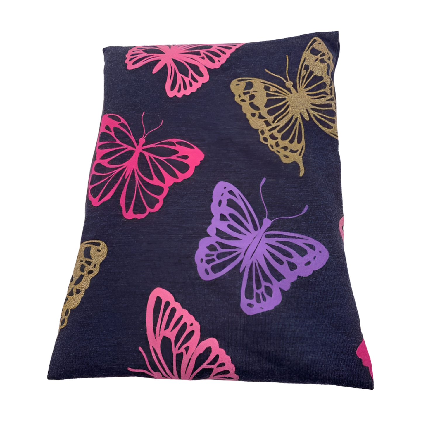 Schmetterlinge bunt mit Glitzer - Kissenüberzug