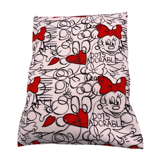 Maus mit roter Masche - Kissenüberzug