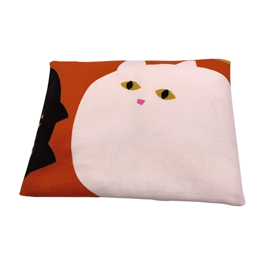 Katze weiß - Kissenüberzug