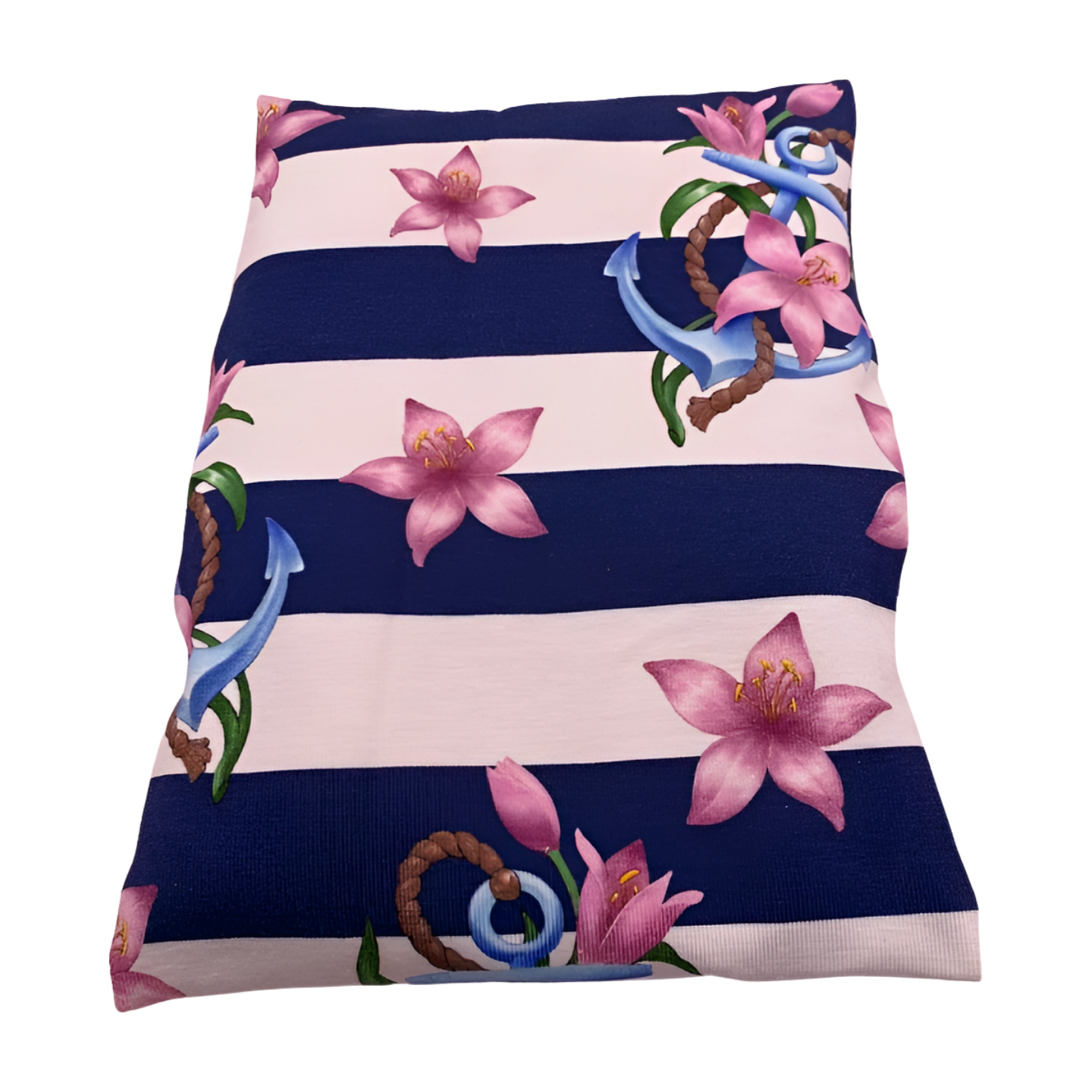 Marine gestreift - Anker - Kissenüberzug