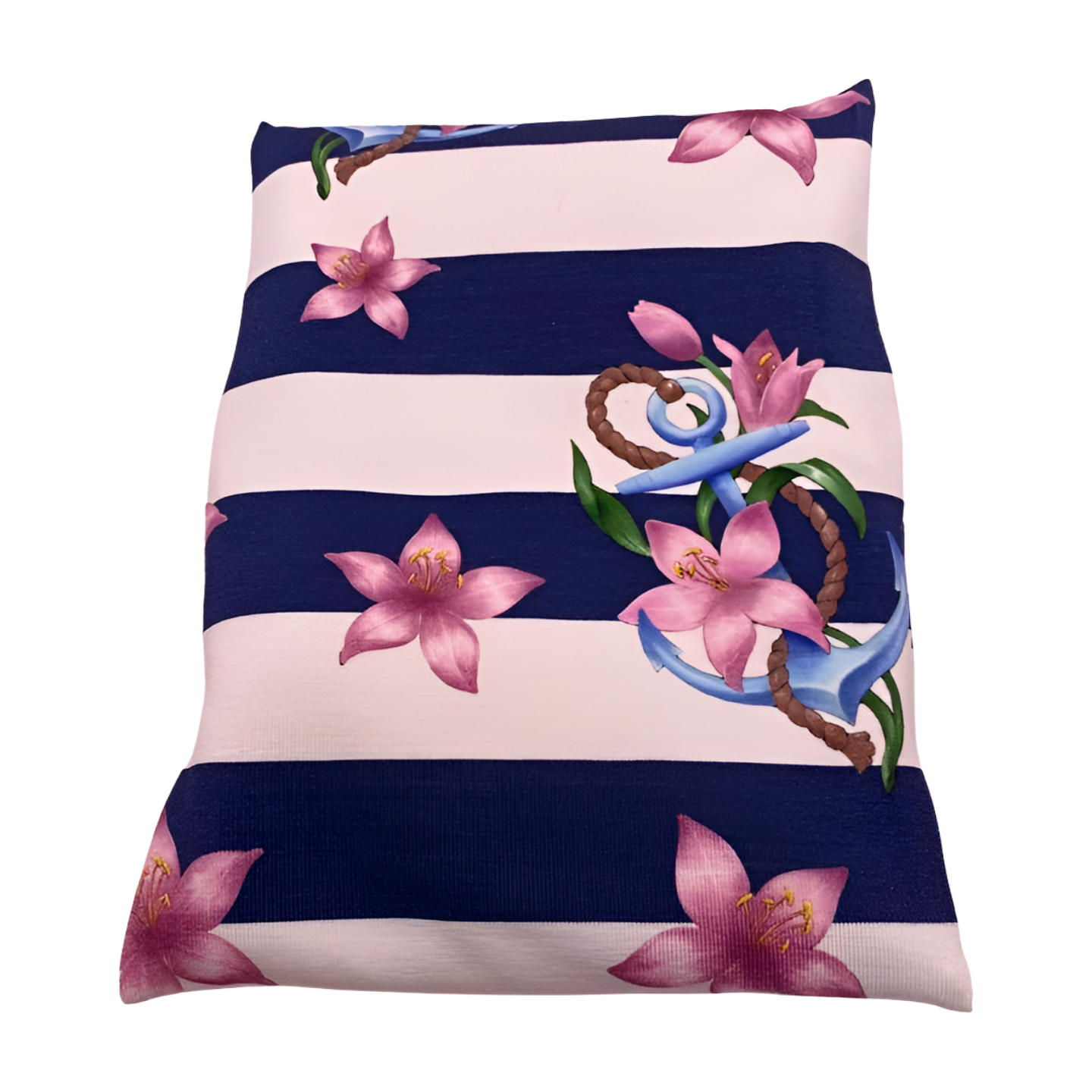 Marine gestreift - Anker - Kissenüberzug