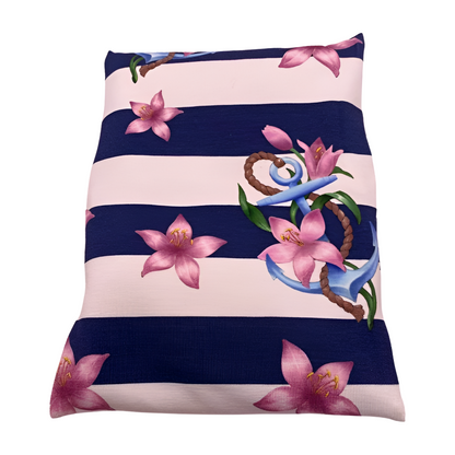 Marine gestreift - Anker - Kissenüberzug