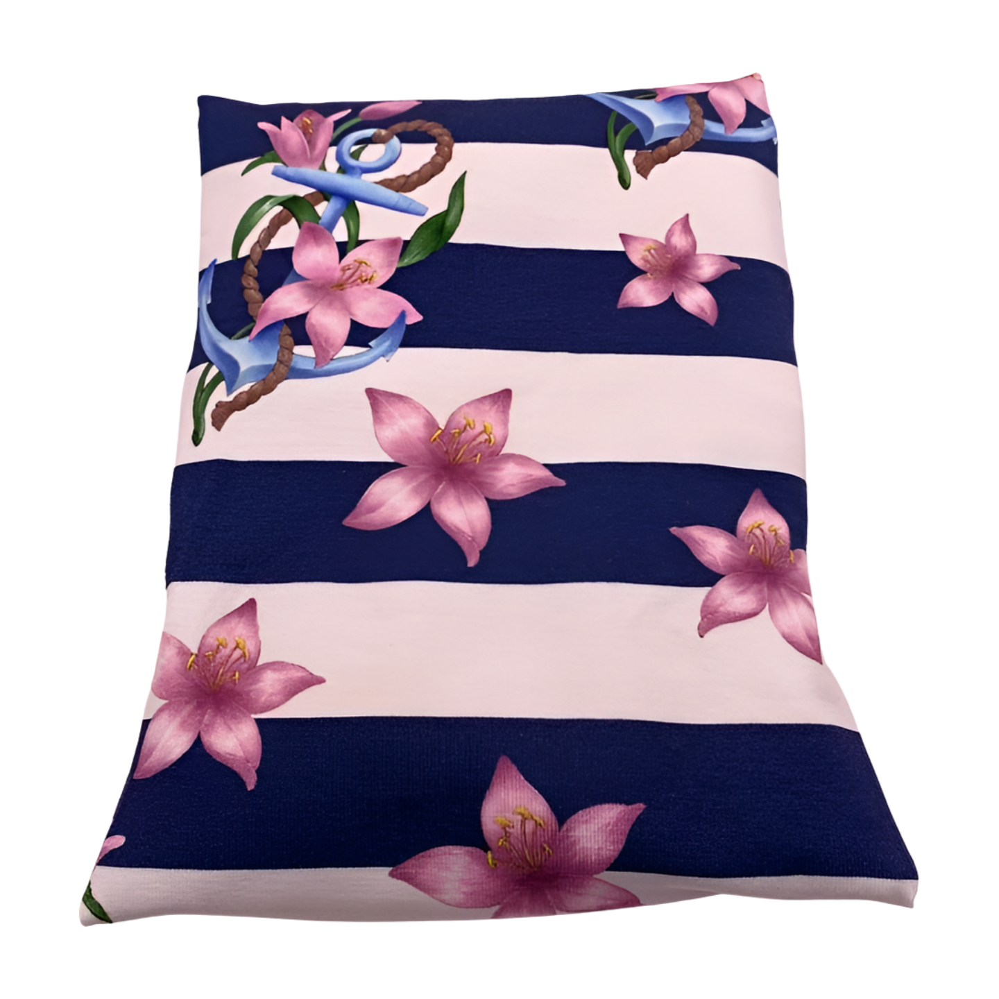 Marine gestreift - Anker - Kissenüberzug