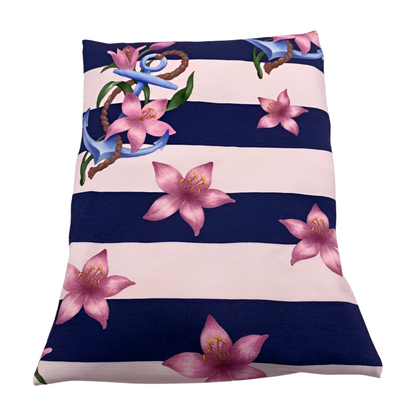 Marine gestreift - Anker - Kissenüberzug