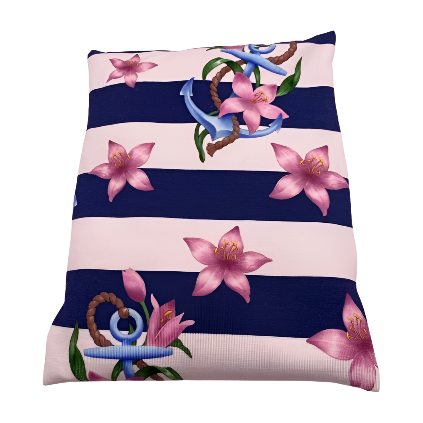 Marine gestreift - Anker - Kissenüberzug