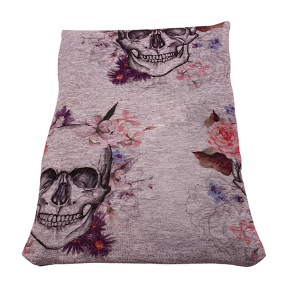 Totenkopf grau - Kissenüberzug