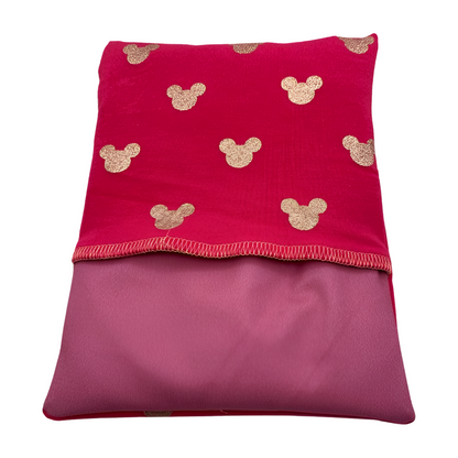 Maus rosa-gold - Kissenüberzug