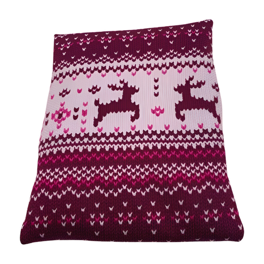 Wildtier blau / rosa - Kissenüberzug