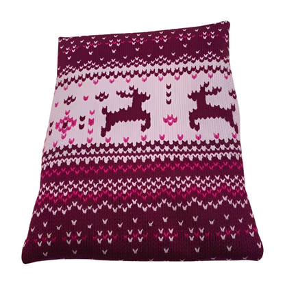 Wildtier blau / rosa - Kissenüberzug