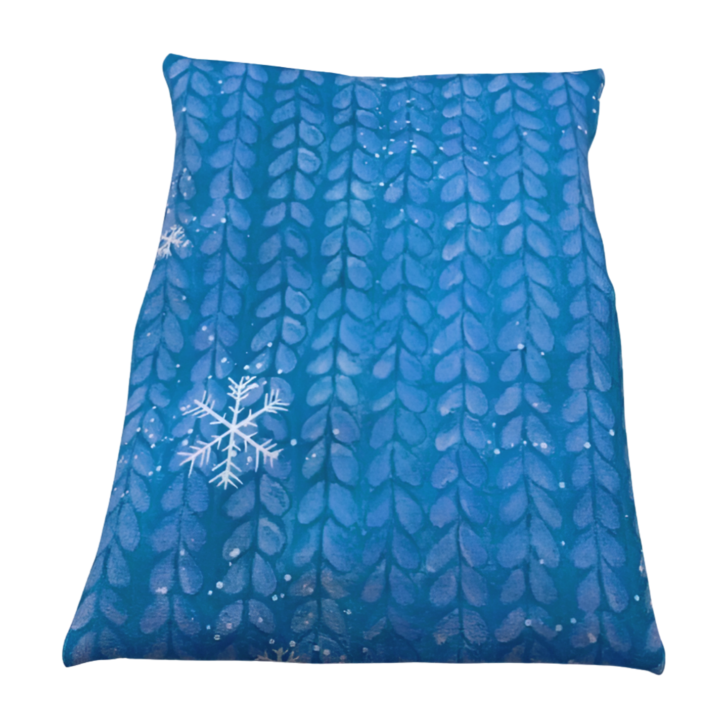 Blau gemustert - Kissenüberzug