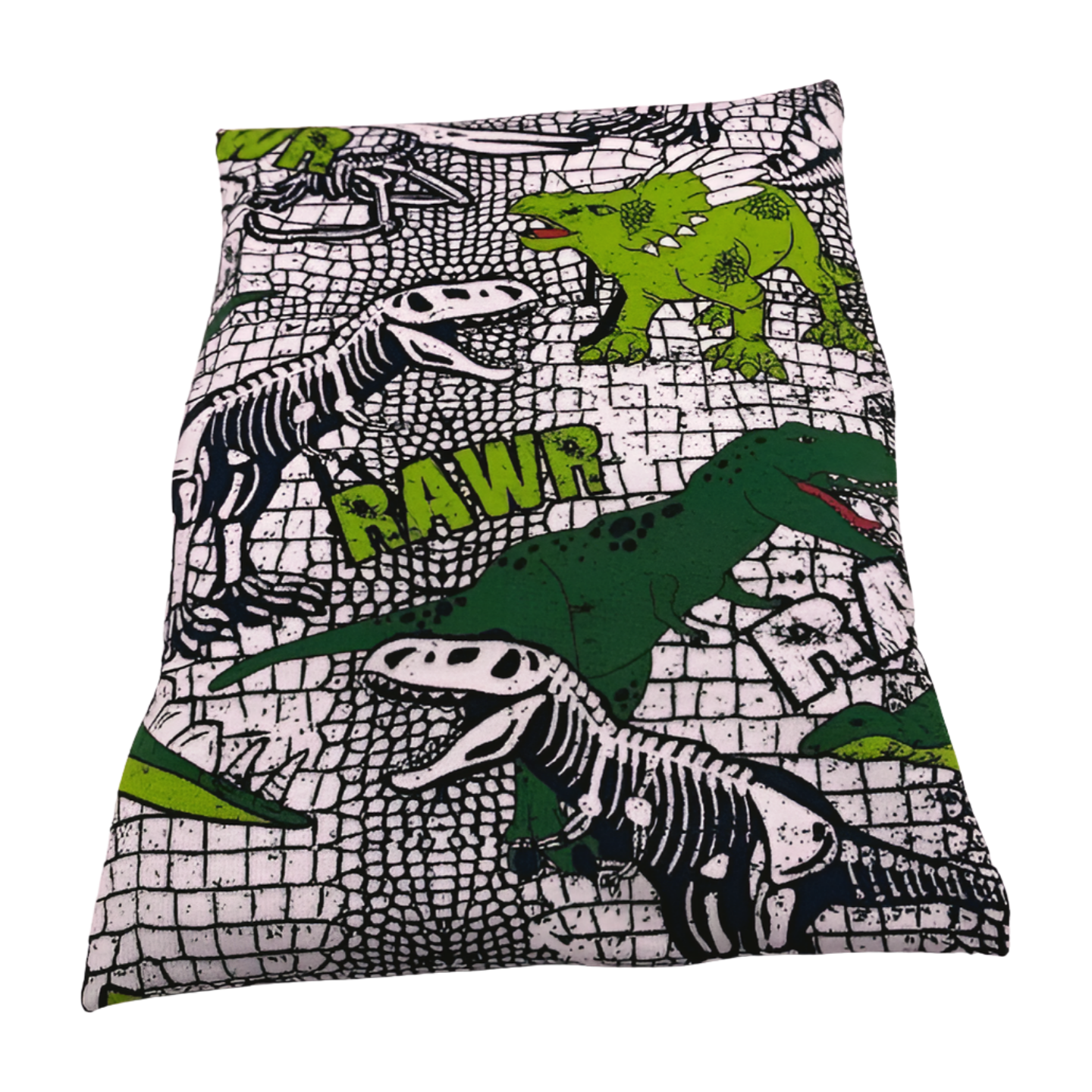 Dinos grün - Kissenüberzug