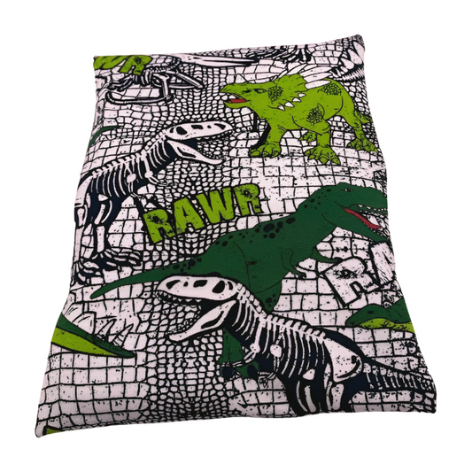 Dinos grün - Kissenüberzug