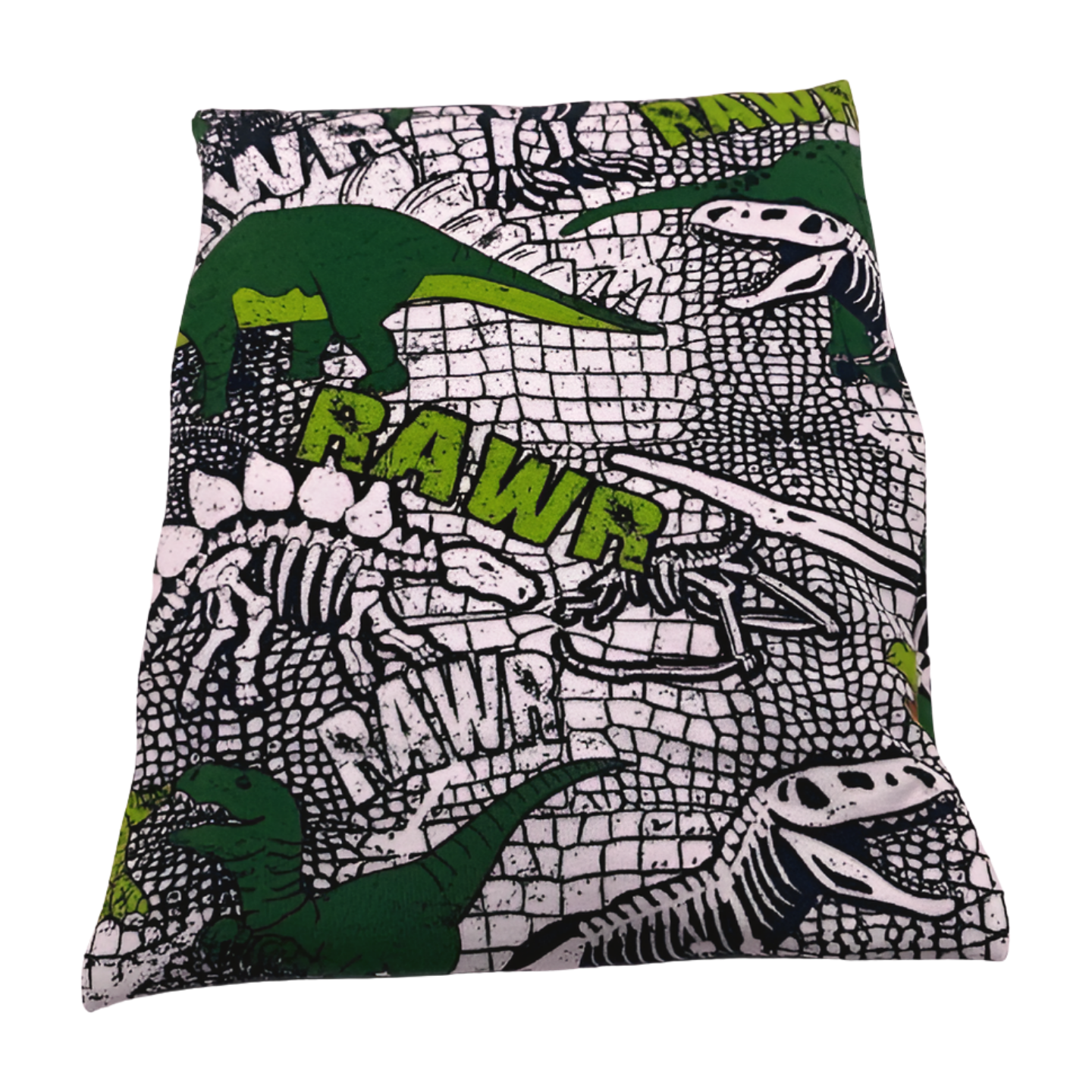 Dinos grün - Kissenüberzug