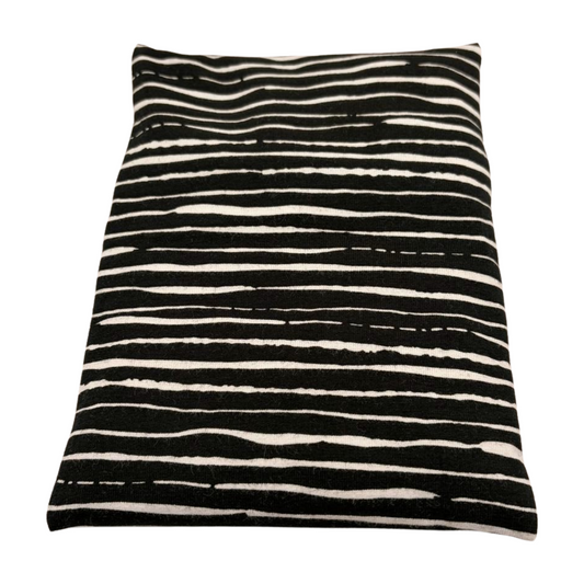 Streifen schwarz/weiß - Kissenüberzug