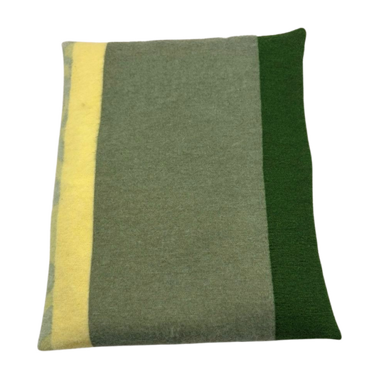 Grün gestreift - Kissenüberzug