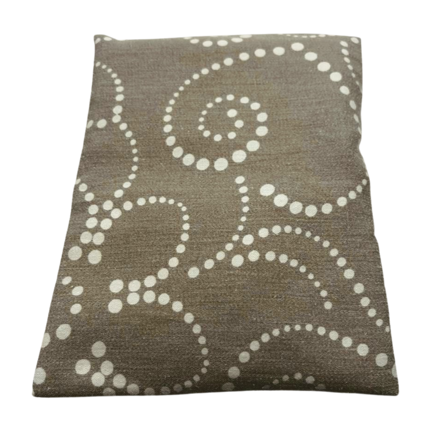Grau mit weißen Punkten - Kissenüberzug