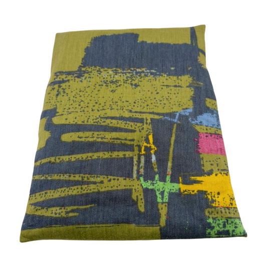 Olivgrün/bunt - Kissenüberzug