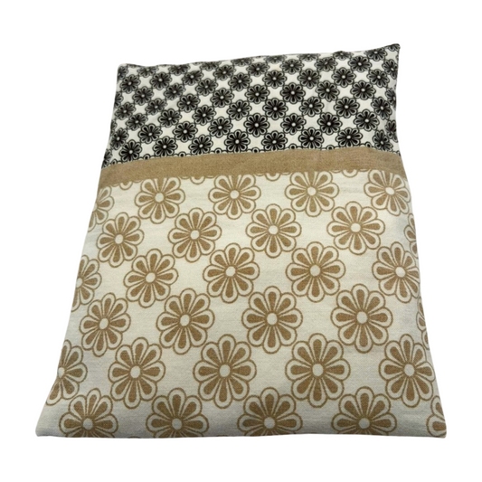 Muster schwarz/beige - Kissenüberzug