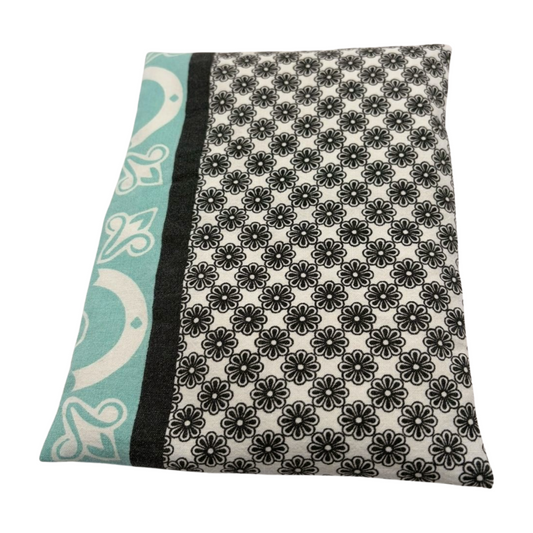 Muster schwarz/türkis - Kissenüberzug - B-Ware
