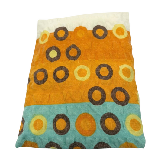 Kreise braun/orange/gelb - Kissenüberzug