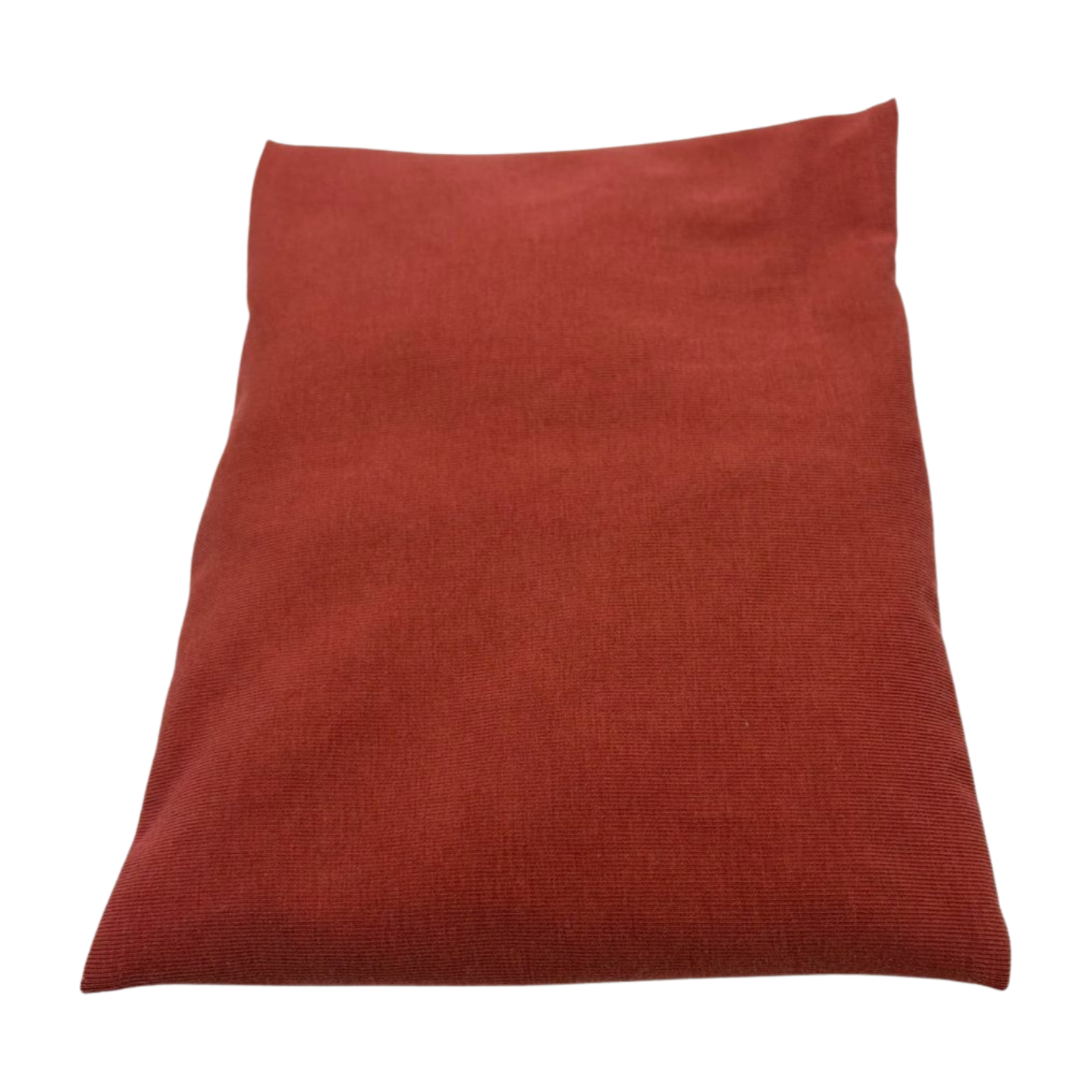 Rotbraun - Baumwolljersey - Kissenüberzug