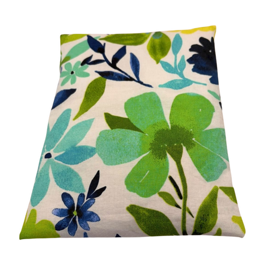 Blumen türkis - Kissenüberzug