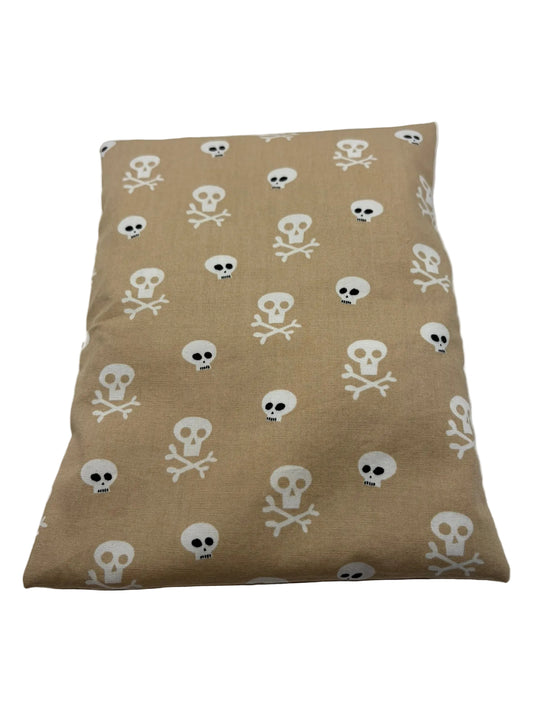 Totenkopf beige - Kissenüberzug